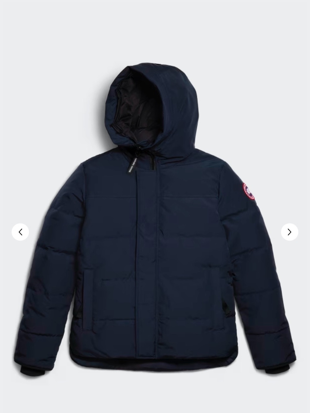 Canada Goose Men's Navy Hooded Puffer Parka